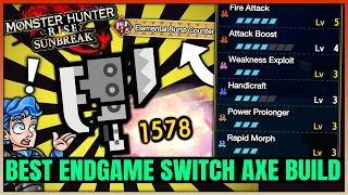 Sunbreak Best Switch Axe Build - All 5 Elements Highest Damage