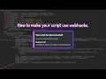 how to make your roblox script use webhooks tutorial