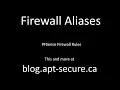 Firewall Aliases