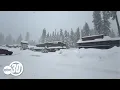 Snow piles up in Shaver Lake as storm triggers chain requirements on Highway 168