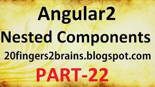 Angular2 - Nested Components