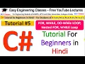 C tutorial 5 - Loops in C Sharp