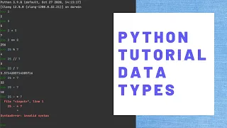 Python Tutorial Crash Course - Lesson 2