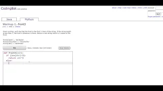 Warmup-1 front3 Python Tutoriall Codingbat com