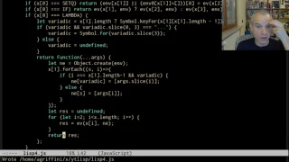 Adding variadic functions to the javascript core and string conversion to the lisp side