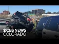 Southbound I-225 temporarily shut down in Aurora after 4 people injured in crash