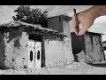 Download Lagu Conte and PanPastel Rendering of an Old Adobe House