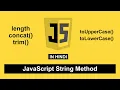 JavaScript String Method length concat trim Tutorial in Hindi 9