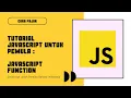 Javascript Function Tutorial for Beginners in Indonesian
