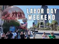 Download Lagu Friday Morning Labor Day Weekend Las Vegas Strip Walking Tour | Wizard of Oz Takeover!