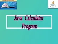 Calculator Program in Java Java Program-1 L2G Learning toGaining