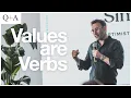 How should a company share it s values Q A
