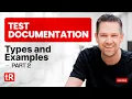 Test Documentation - Part 2 Types and Examples