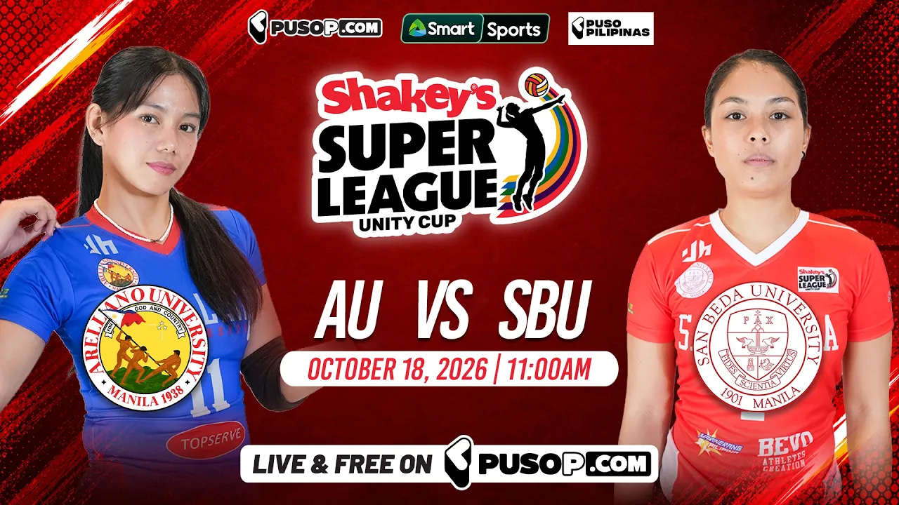 Shakey’s Super League Unity Cup 2026 | AU vs SBU 2026-10-18 03:49