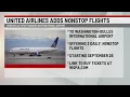 United Airlines adds nonstop flights to Washington DC starting in September