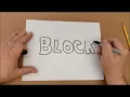 Block Letter Basics - Brown Paper Tutorials