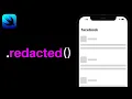SwiftUI Redacted Modifier Tutorial Xcode 12 2021 SwiftUI iOS 14