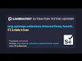 org openqa selenium interactions touch FlickAction class with examples