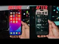Minimal Dark iOS 17 Home How to get Aesthetic iPhone Home Screen Free ICON PACK WALLPAPER