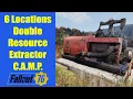 Fallout 76 - Double resource extractor locations for C A M P