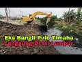 Lagu eks bangunan liar pulo timaha langsung di isi lumpur, pengerukan normalisasi kali lanjut lagi