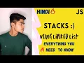 Stack implementation using linked list in Javascript Hindi tutorial for Javascript Data Structure