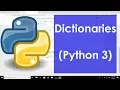 Dictionaries in Python 3