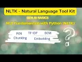 Basics of Gen AI NLTK for Beginners Implement BOW TF-IDF Chunking Embedding using Python NLTK
