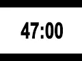 47 Minute Countdown Timer with Alarm