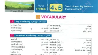 نطق كلمات الدرس 4 5 من الوحدة 2 كتاب المعاصر 2 ثانوي 