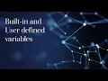 1 Built-in variables in Robot Framework User defined variables Set Local Variable
