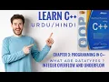 Data Type in C Integer Overflow and Underflow Overflow and Underflow in C