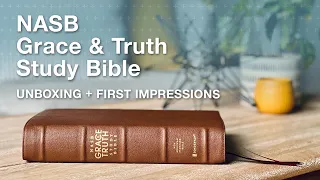 Unboxing a PREMIUM NASB Study Bible from Zondervan