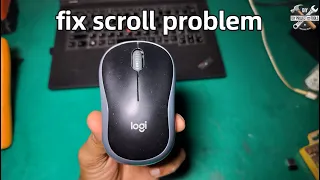 Mouse repair Logi M185 repair mouse scroll repair diy project and tools Logitech mouse repair