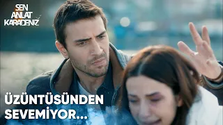 Tahir, Nefes'in başını okşamak istiyor ama yapamıyor - Sen Anlat Karadeniz