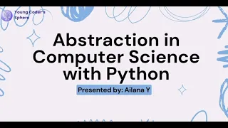 YCS Abstractions in Python Tutorial