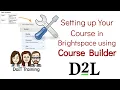 Setting up your Course in