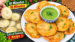 10 Min Aloo Puff Samosa |Crispy Potato Samosa|Evening Snacks Recipe