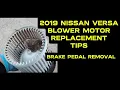 2014 - 2019 NISSAN VERSA NOTE BLOWER MOTOR REPLACEMENT TIPS
