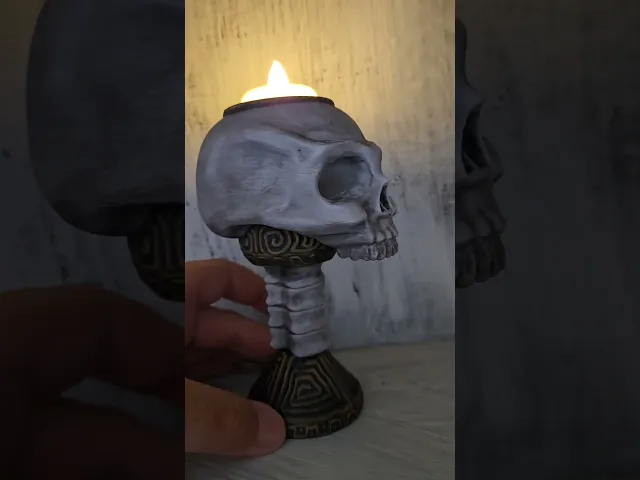 Skull Chalice LED Holder video thumbnail