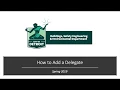 City of Detroit Tutorials How to Add a Delegate