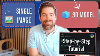 3D Python Tutorial Building 3D Models from 2D Images Photo or AI with 5 Libraries