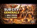 Use These Sub City Generals on Evony as a F2P