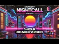 Download Lagu Nightcall - Kavinsky | 1 Hour Extended Version | Best Synthwave to Relax \u0026 Focus