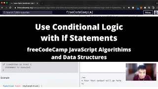 Use Conditional Logic with If Statements Basic JavaScript freeCodeCamp tutorial