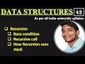 DSUC 2 11 Recursion Base Condition in Recursion Recursive call Hindi