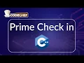 C Prime Number Check