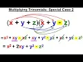 Algebra - Ch 5 Polynomials 18 of 31 Multiplying Trinomials Special Case