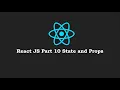 React js tutorial for beginner Part 10 State and props hindi 2020