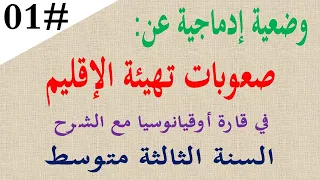 وضعية ادماجية عن صعوبات تهيئة الاقليم في قارة اوقيانوسيا للسنة الثالثة متوسط 